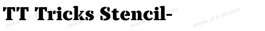 TT Tricks Stencil字体转换 TT Tricks Stencil字体转换